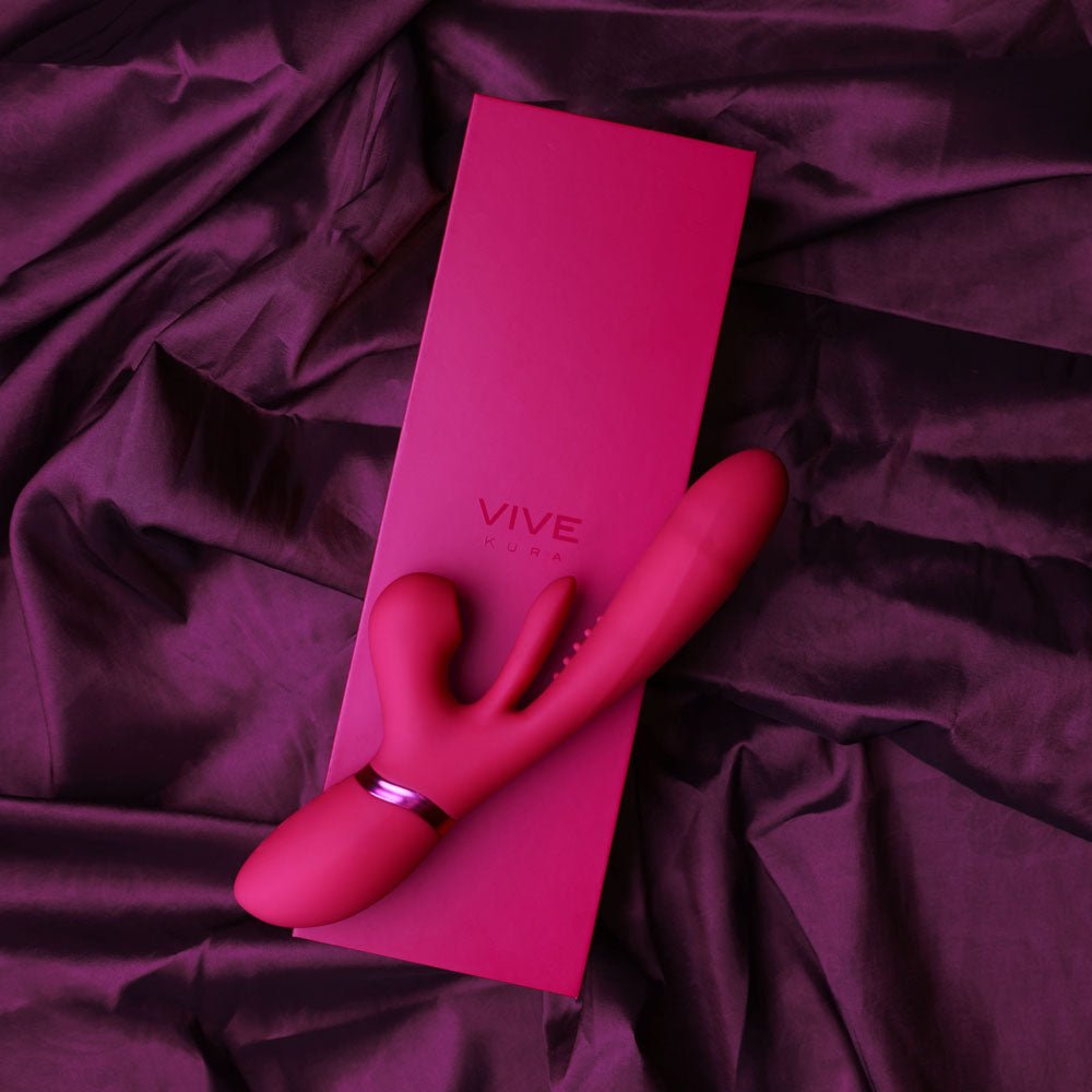 VIVE Ena Vibrator with Air Wave Stimulator - VIBRATORS - RABBIT