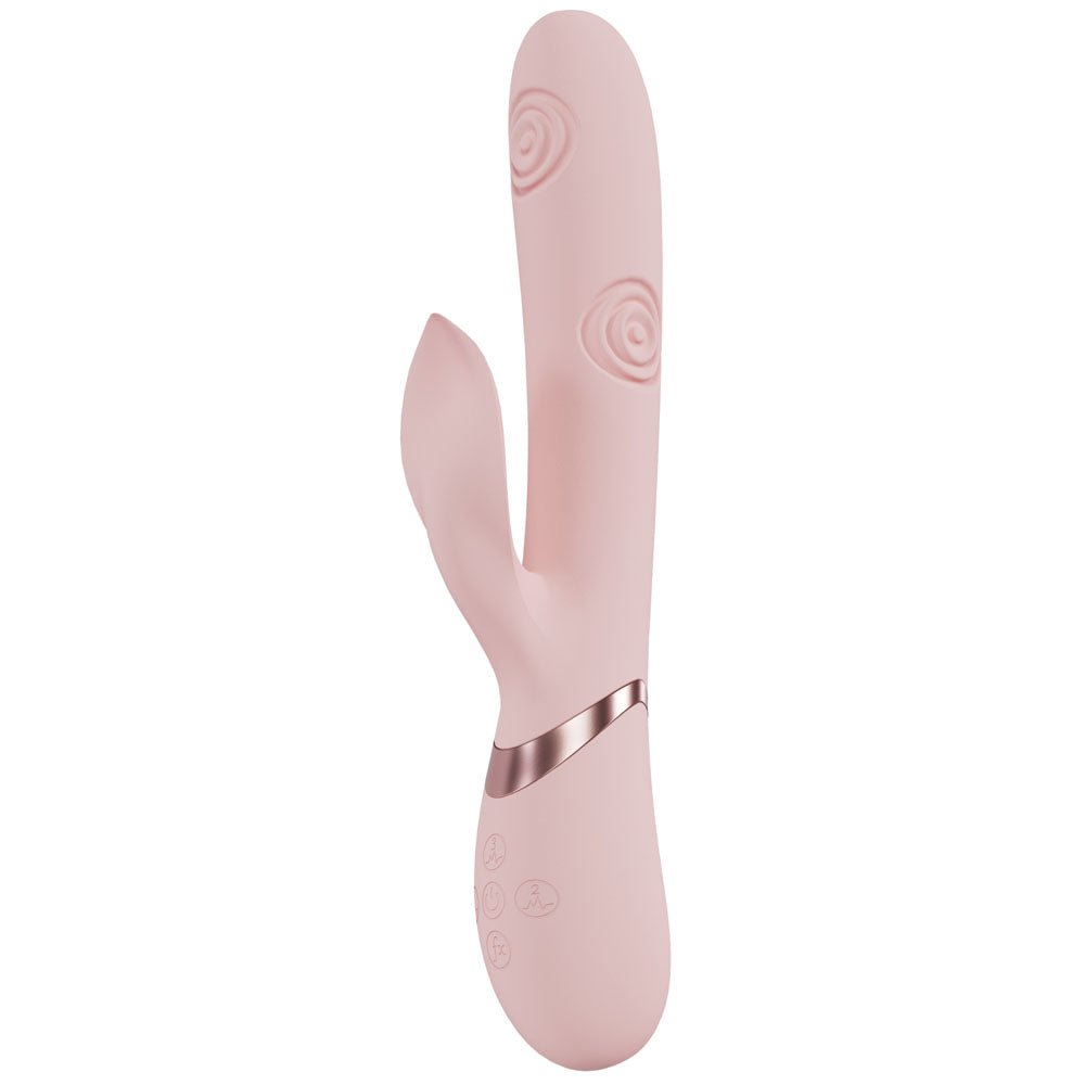 VIVE Fronda - Pink Rechargeable Tapping Rabbit Vibrator - Naughty by Nature Adult Store
