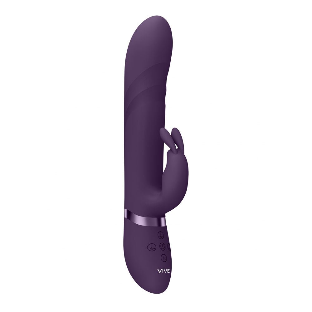 VIVE Nari - Purple 24.1 cm Rabbit Vibrator - VIBRATORS
