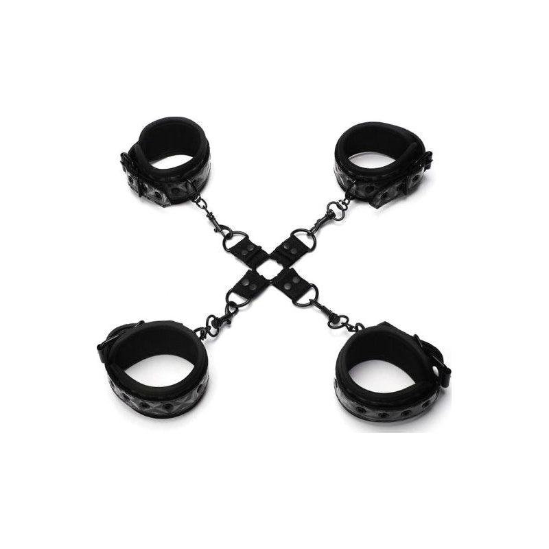 Whip Smart Diamond Hogtie Restraint Black - Adult Toys