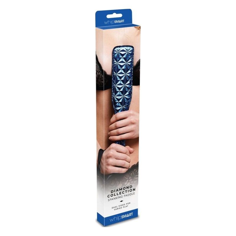Whip Smart Diamond Paddle Blue - Adult Toys
