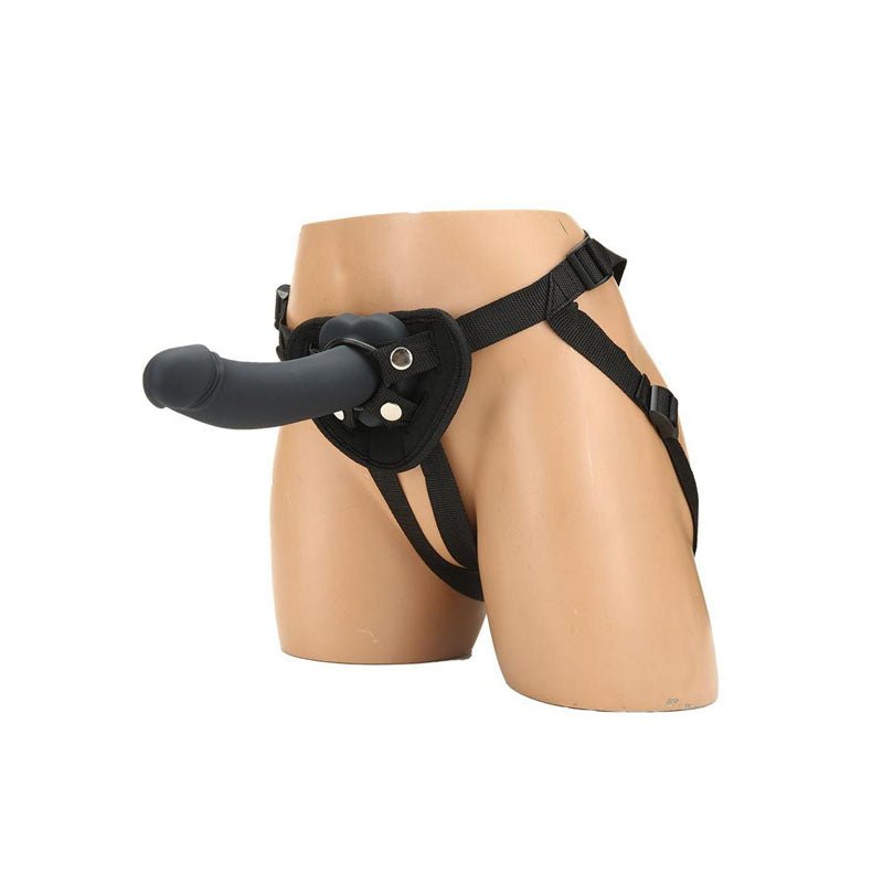 WhipSmart Heartbreaker 7'' Heart Base Dildo - Black 17.8 cm Dong with Heart Shaped Base - DONGS