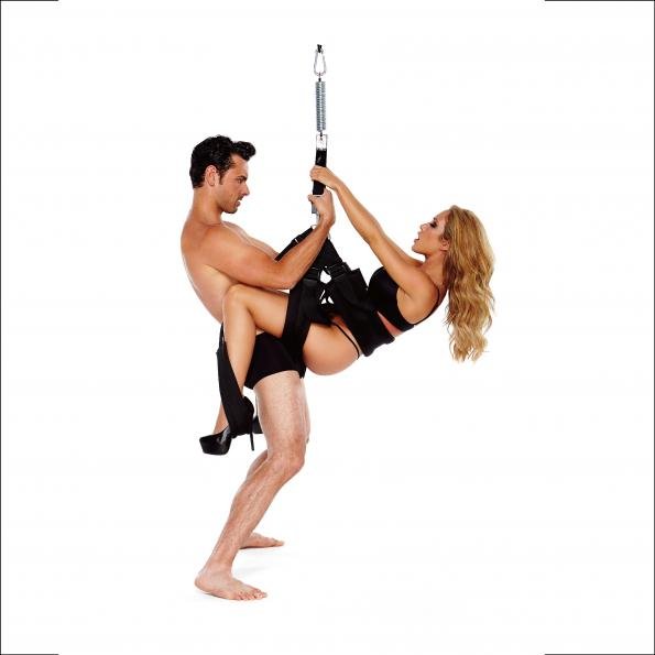 WhipSmart Pleasure Swing - Black Adjustable Swing - SWINGS
