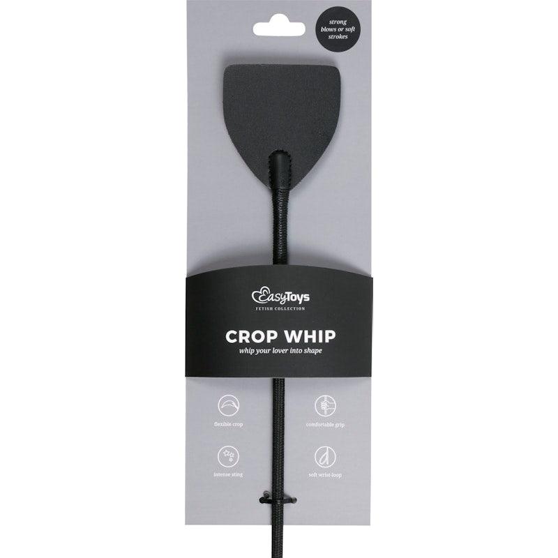 Wide Crop Whip Black - Adult Toys