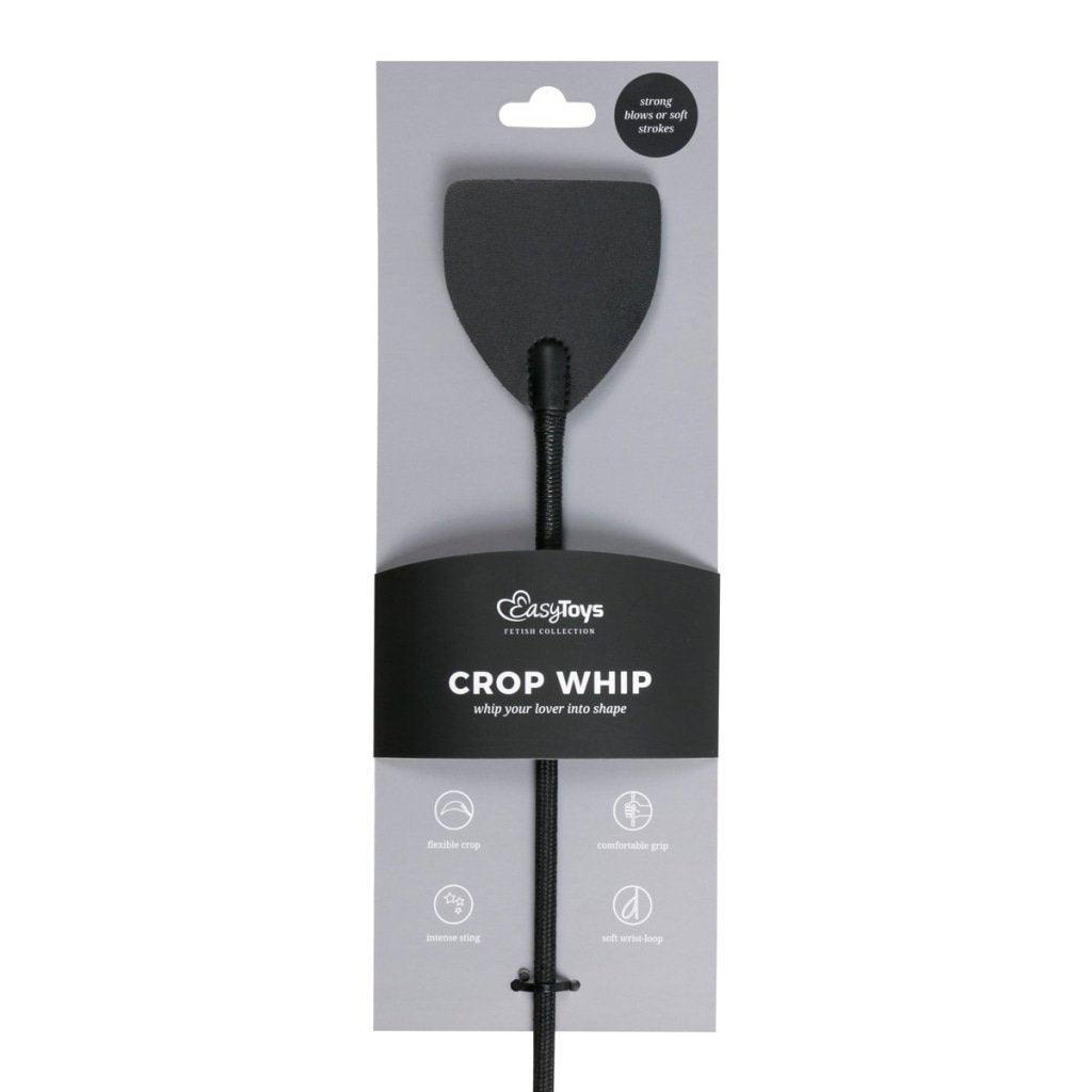 Wide Crop Whip Black - Adult Toys