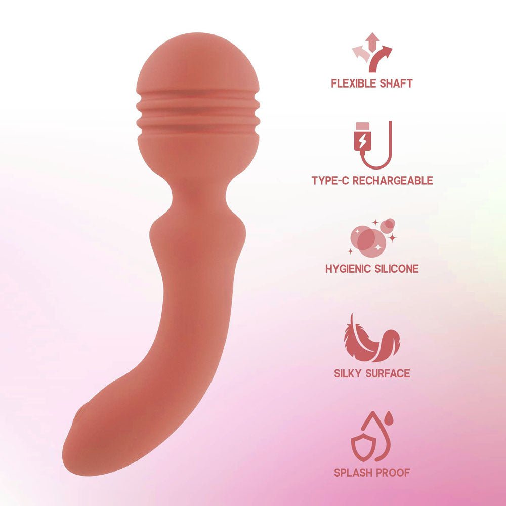 Xciter - Orange USB Rechargeable Massage Wand - VIBRATORS