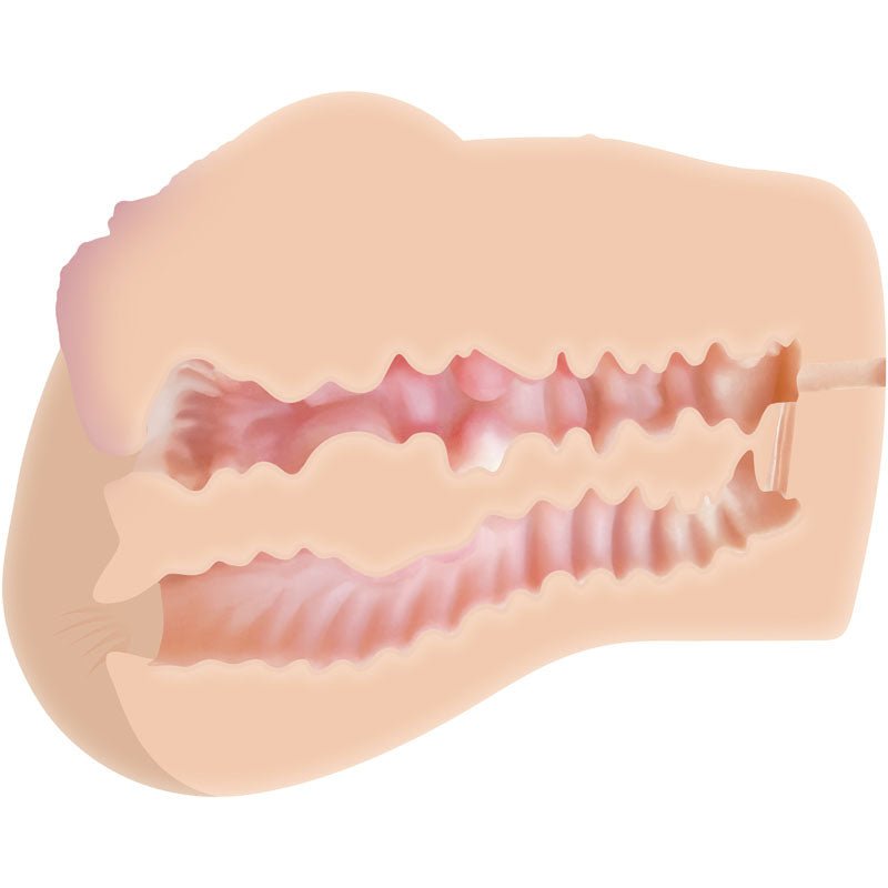 Zero Tolerance Dani Daniels Realistic Ass & Vagina Stroker - Flesh Vagina Stroker with Movie - MASTURBATORS