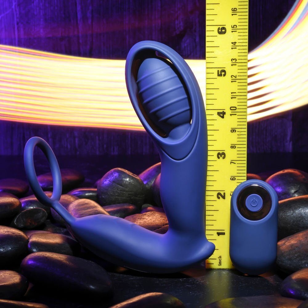 Zero Tolerance EXTRA MILE - Blue USB Rechargeable Vibrating Prostate Massager - Anal Toys
