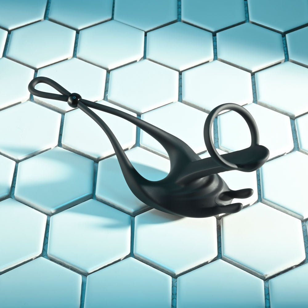 Zero Tolerance SADDLE UP - Black USB Rechargeable Vibrating Cock & Ball Rings - COCK RINGS