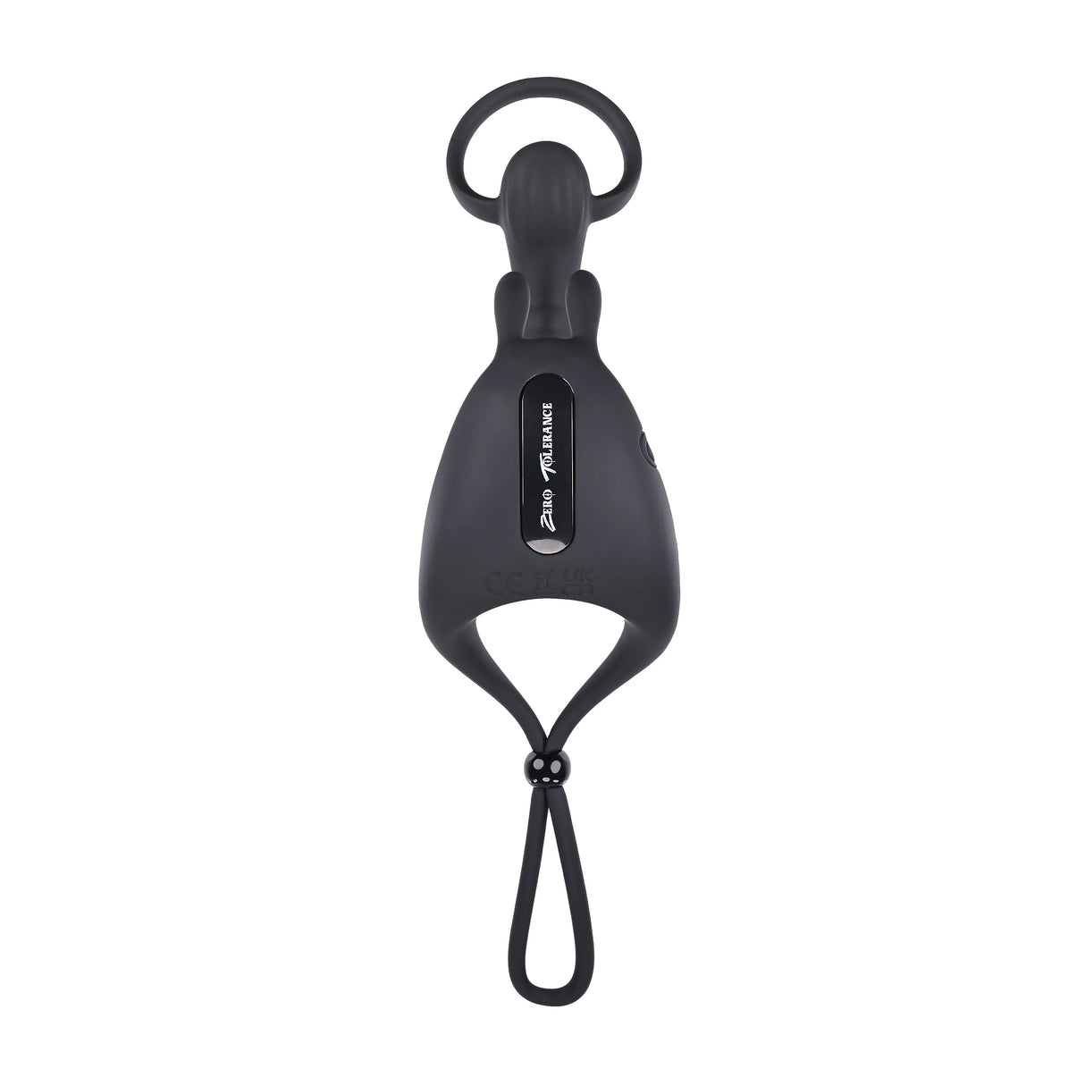 Zero Tolerance SADDLE UP - Black USB Rechargeable Vibrating Cock & Ball Rings - COCK RINGS