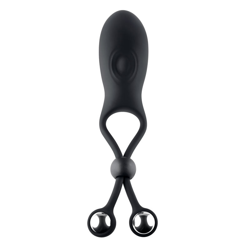 Zero Tolerance THE BIG BANG - Black USB Rechargeable Vibrating Lasso Cock Ring - COCK RINGS