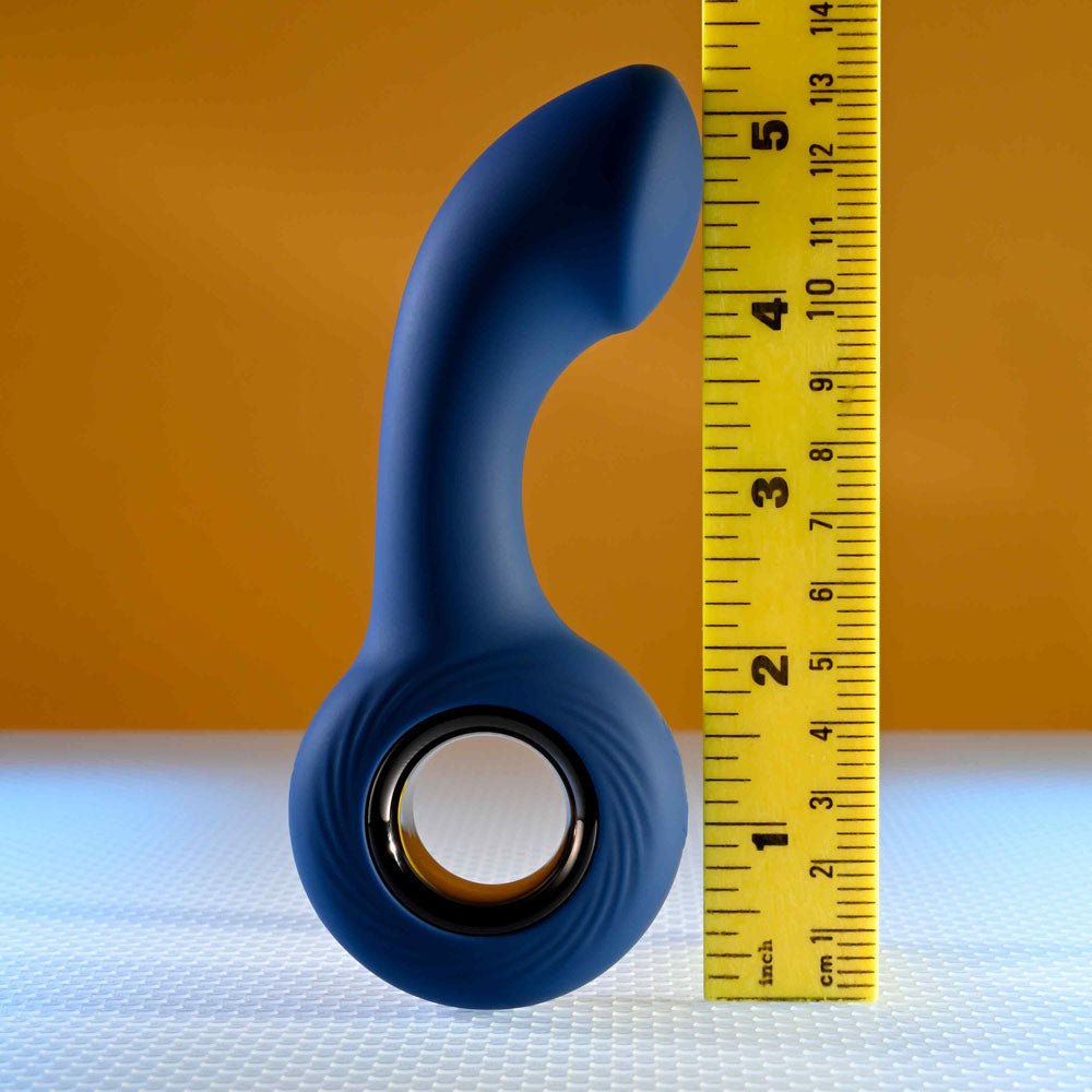 Zero Tolerance THE REACH - Blue 13.8 cm USB Rechargeable Vibrating Anal Plug - Anal Toys