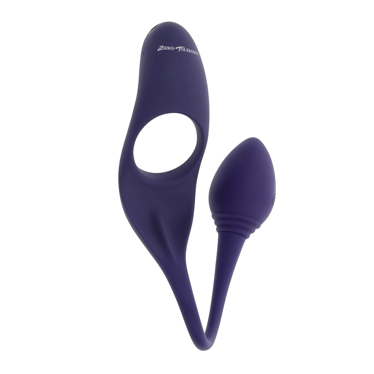 Zero Tolerance TIP TO TAIL - Blue USB Rechargeable Vibrating Butt Plug with Vibrating Cock Ring - Anal Toys