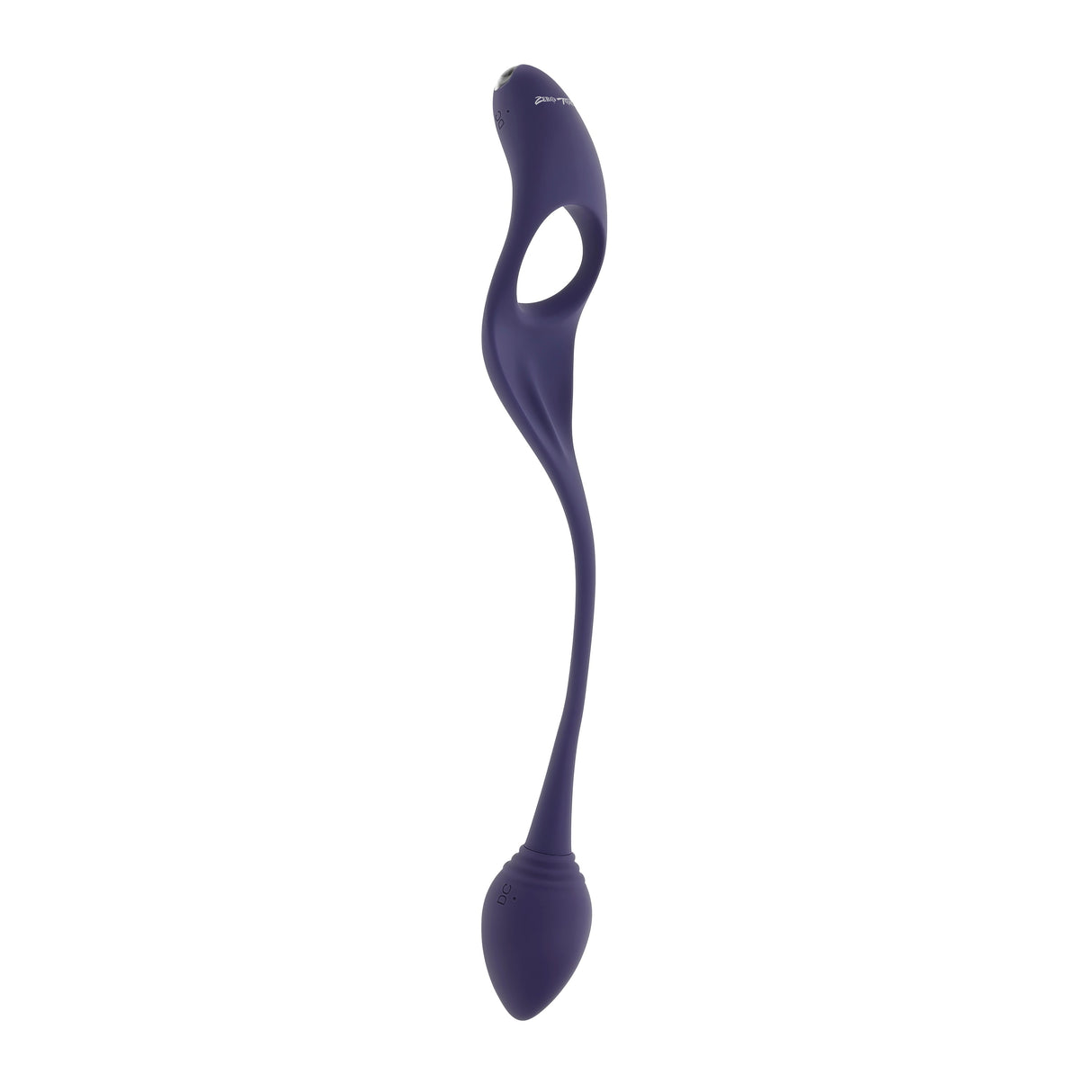 Zero Tolerance TIP TO TAIL - Blue USB Rechargeable Vibrating Butt Plug with Vibrating Cock Ring - Anal Toys