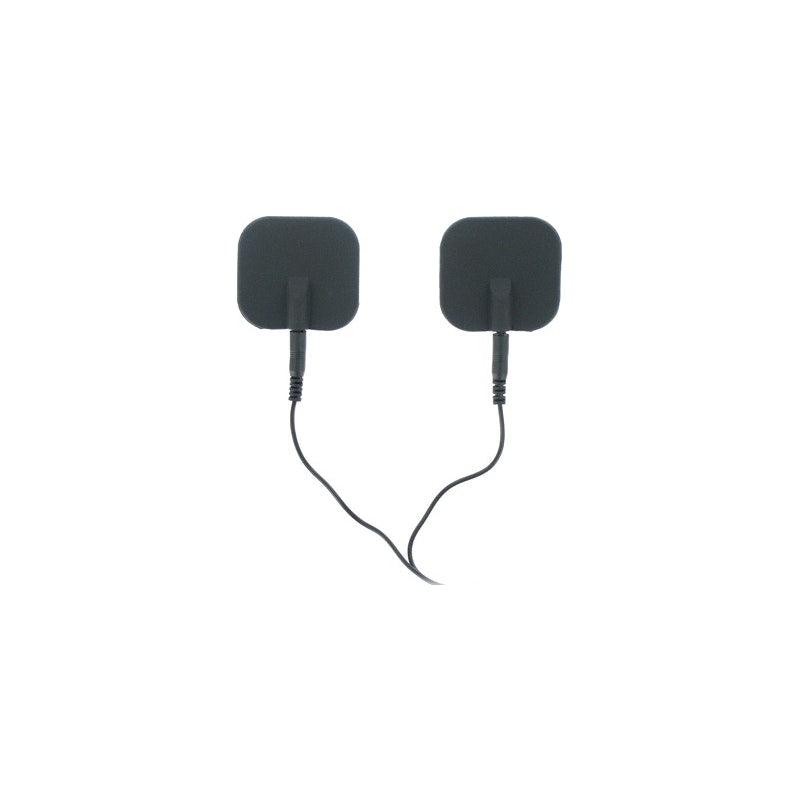 Zeus Deluxe Black Electro Pads 2 Pk - Adult Toys