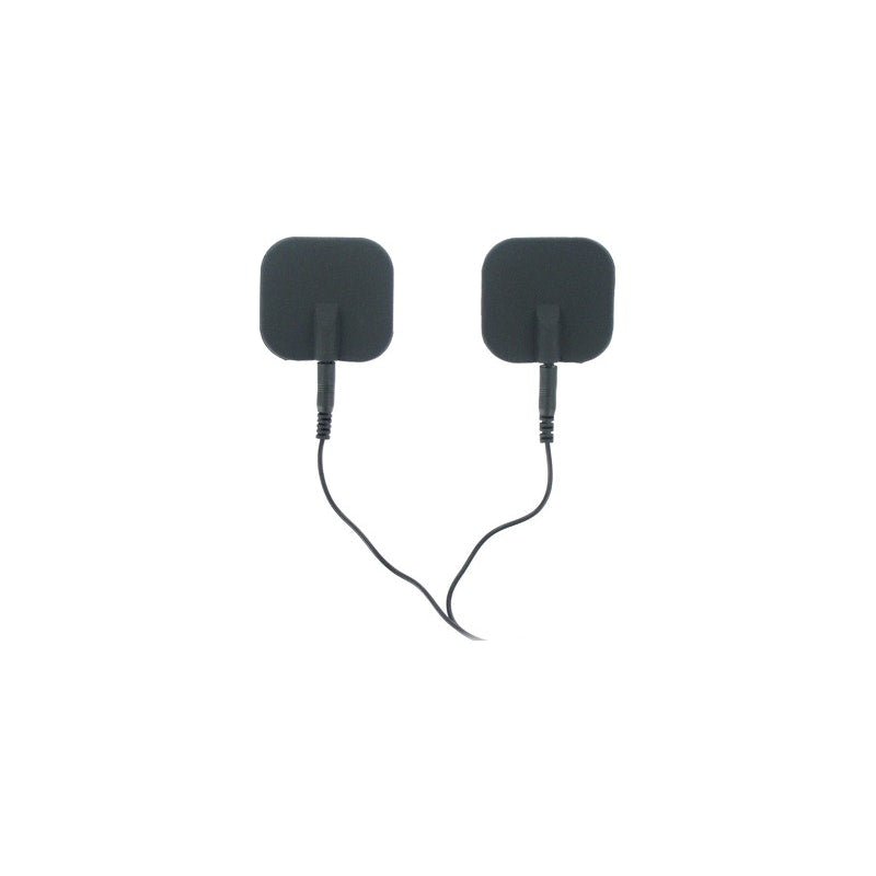 Zeus Deluxe Black Electro Pads 2 Pk - Adult Toys