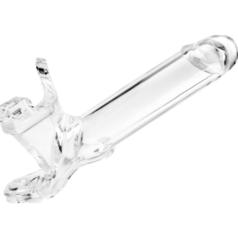 Zoro Knight 6in Hollow Shaft Clear Strap On - Adult Toys