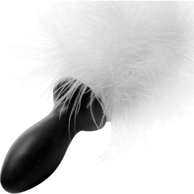 White Bunny Tail Anal Plug - Naughty by Nature Adult Store