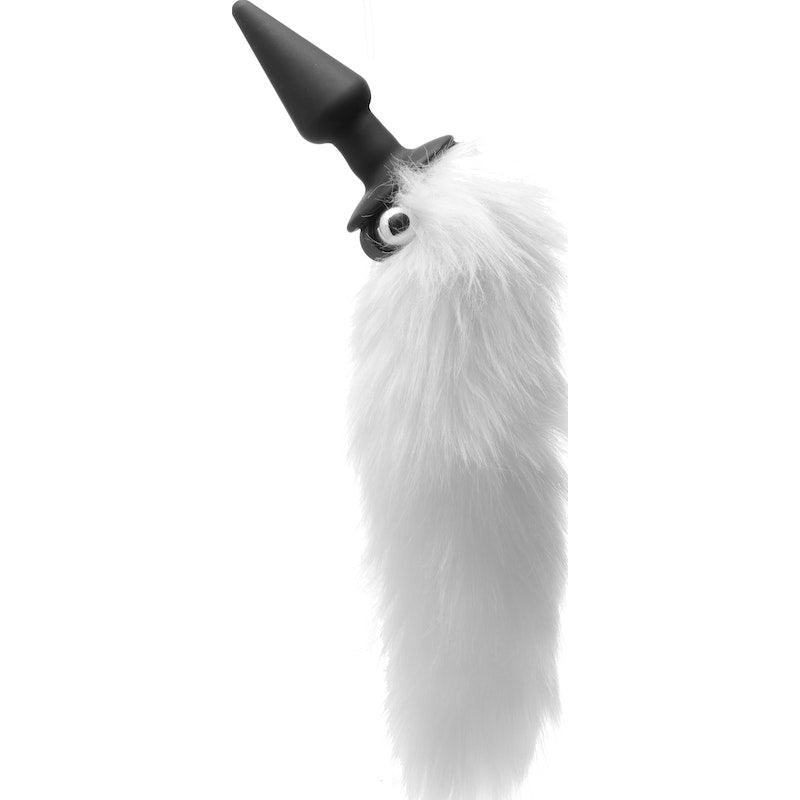 White Fox Tail Vibrating Anal Plug - Naughty by Nature Adult Store