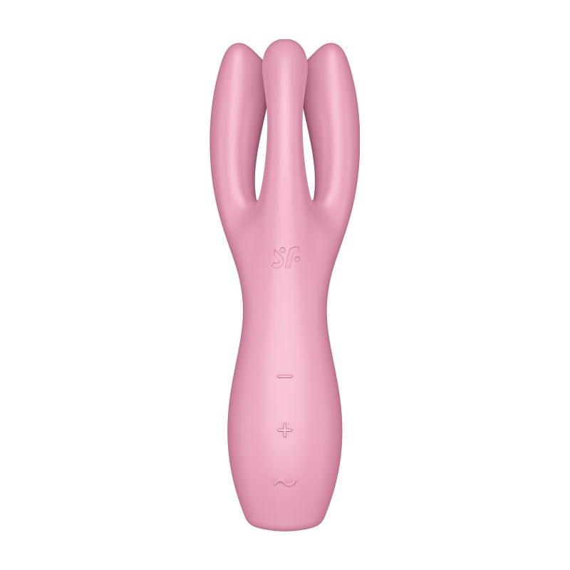 Satisfyer Threesome 3 Layon Vibrator Pink - Naughty by Nature Adult Store