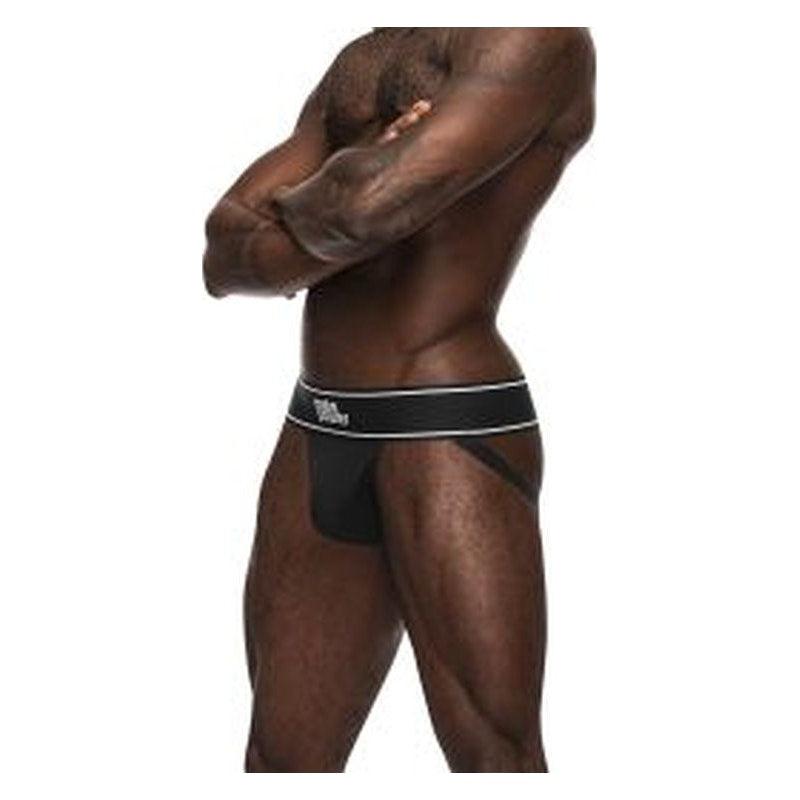 Male Power Modal Rib Jock Black - Naughty by Nature Adult Store