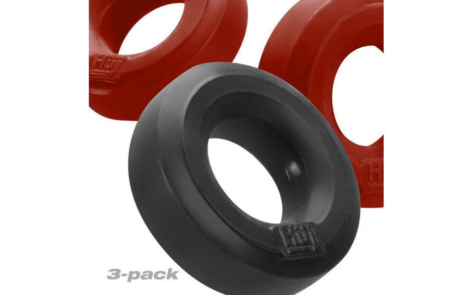 3 Pc Cockings by HunkyJunk Red/Tar Ice - Adult Toys