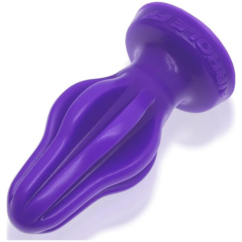 Airhole - 2 Finned Buttplug Eggplant - Adult Toys