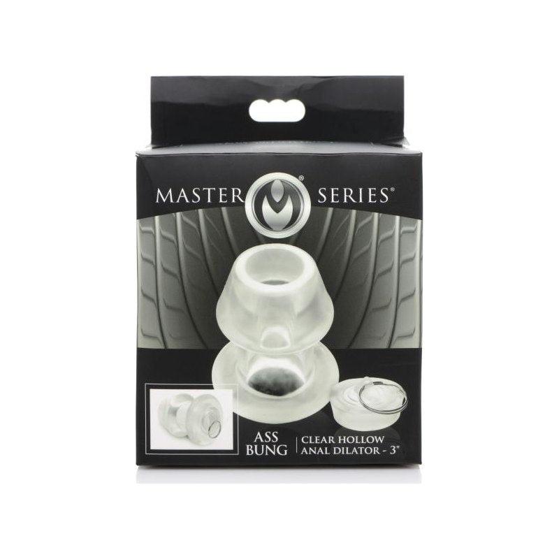 Ass Bung Clear Hollow Anal Dilator 3in Medium - Naughty by Nature Adult Store
