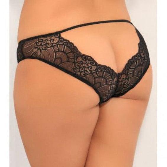 Attention Seeker Open Back Panty - Naughty by Nature Adult Store