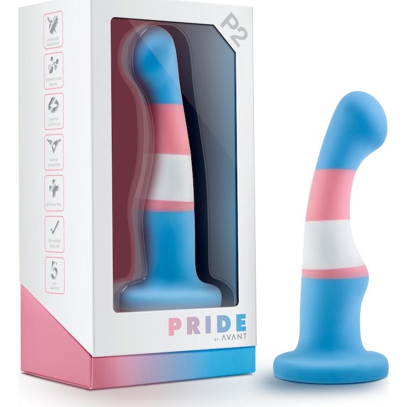 Avant Pride P2 True Blue Silicone Dildo - Naughty by Nature Adult Store