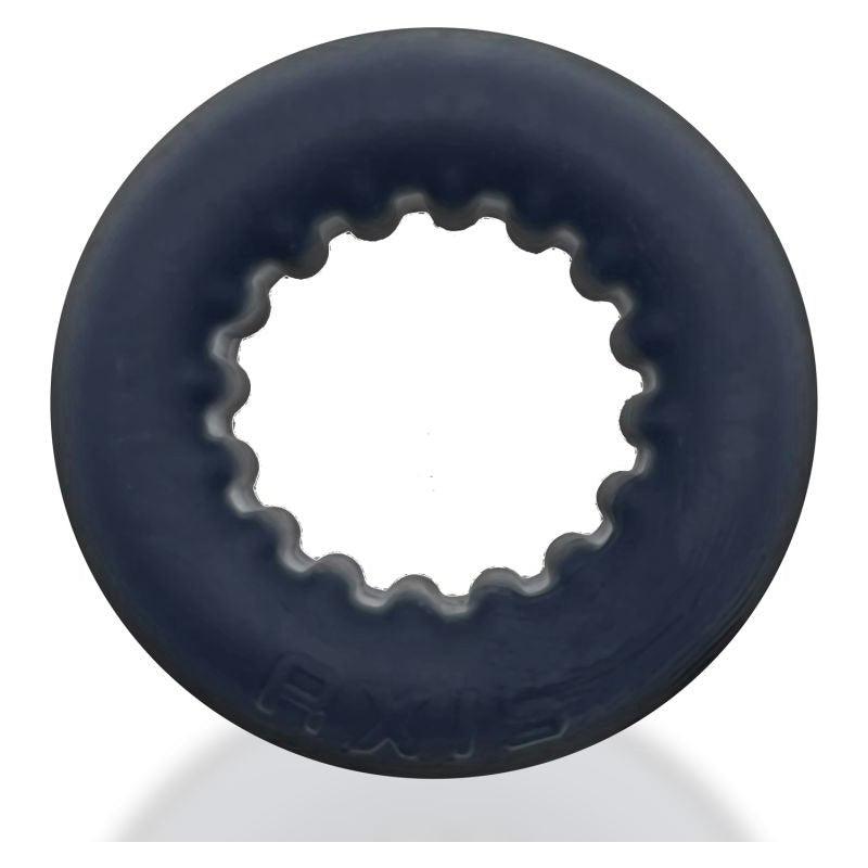 Axis Rib Griphold Cockring Black Ice - Adult Toys