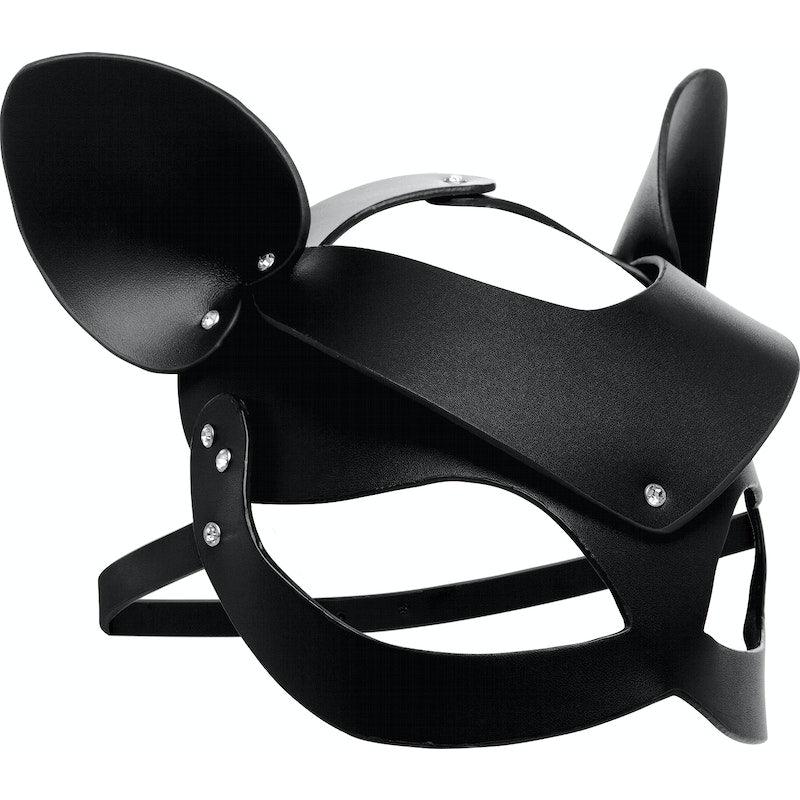 Bad Kitten Leather Cat Mask - Naughty by Nature Adult Store