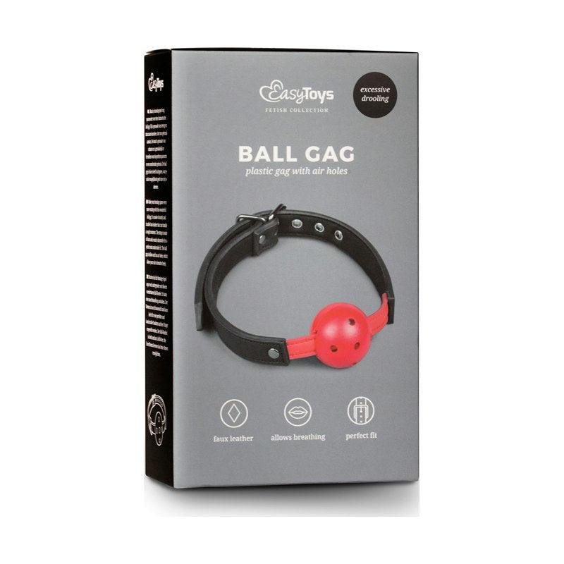Ball Gag With PVC Ball Red - Adult Toys
