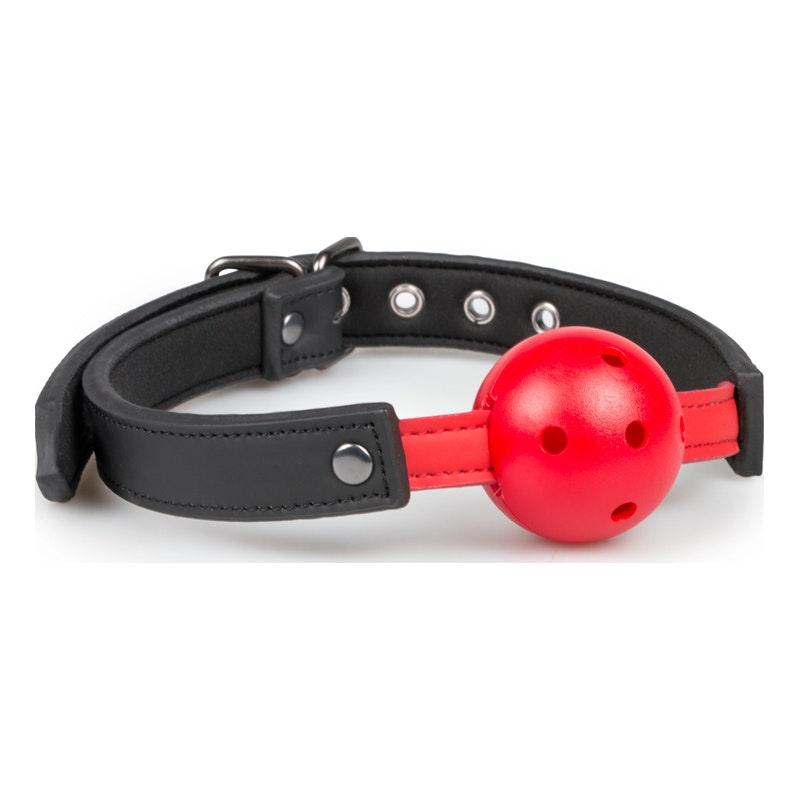 Ball Gag With PVC Ball Red - Adult Toys