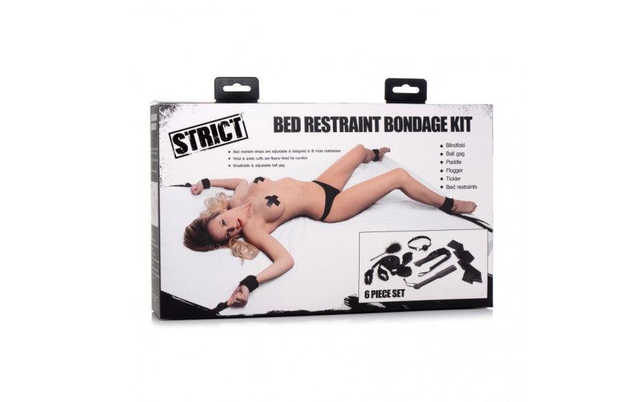 Bed Restraint Bondage Kit Black - Naughty by Nature Adult Store