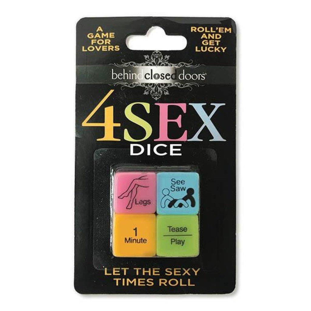 Behind Closed Doors - 4 Sex Dice - Dice Game for Couples - Naughty by Nature Adult Store