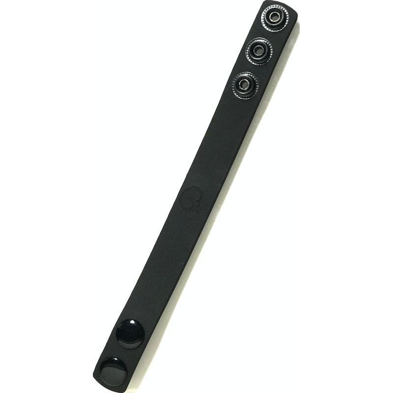 Boneyard Silicone Cock Strap - 3 Snap Ring - Black - Adult Toys
