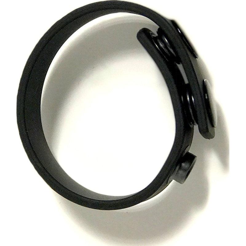 Boneyard Silicone Cock Strap - 3 Snap Ring - Black - Adult Toys