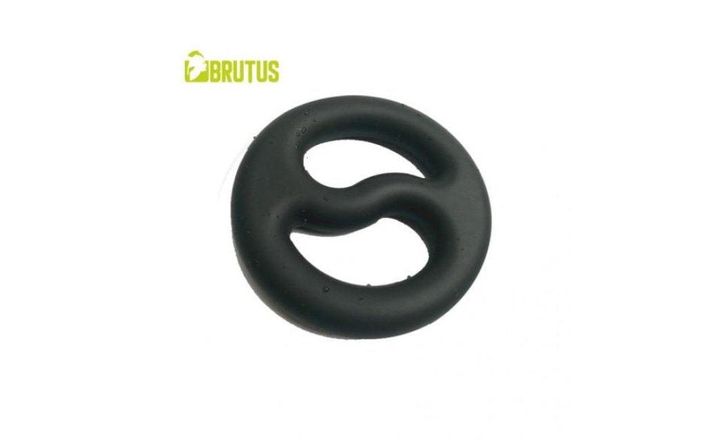 Brutus Yin Yang Silicone Cock and Ball Duo Ring - Adult Toys