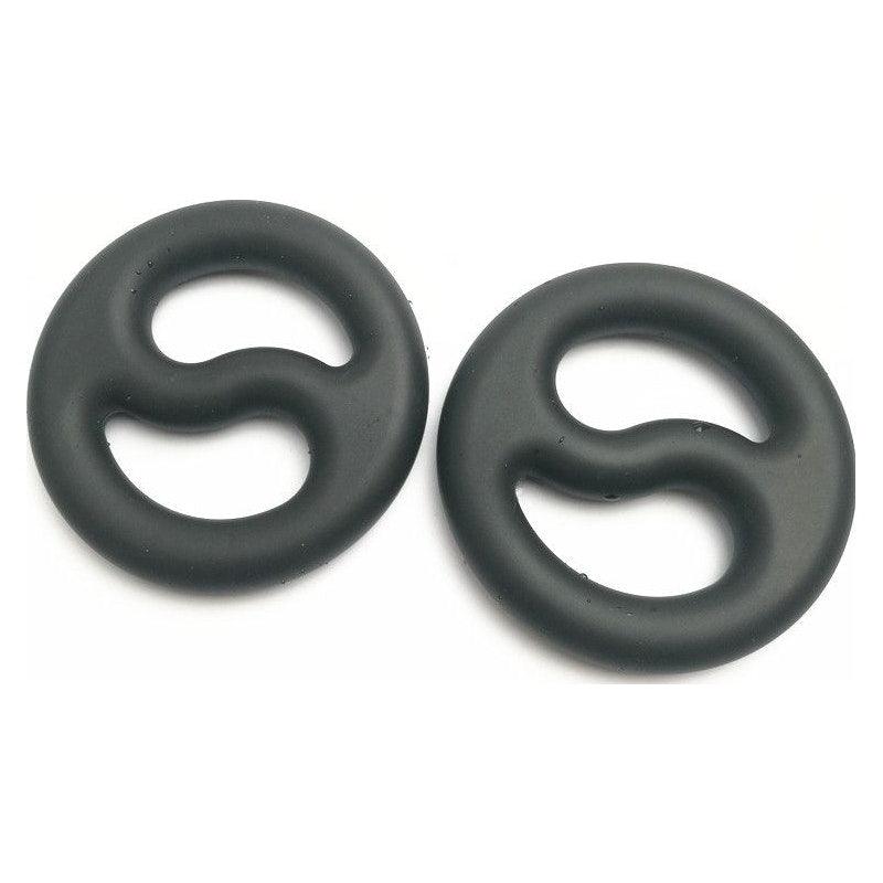 Brutus Yin Yang Silicone Cock and Ball Duo Ring - Adult Toys