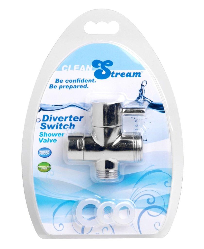 CleanStream Diverter Switch Shower Valve – Zinc Alloy & Copper Silver - Adult Toys