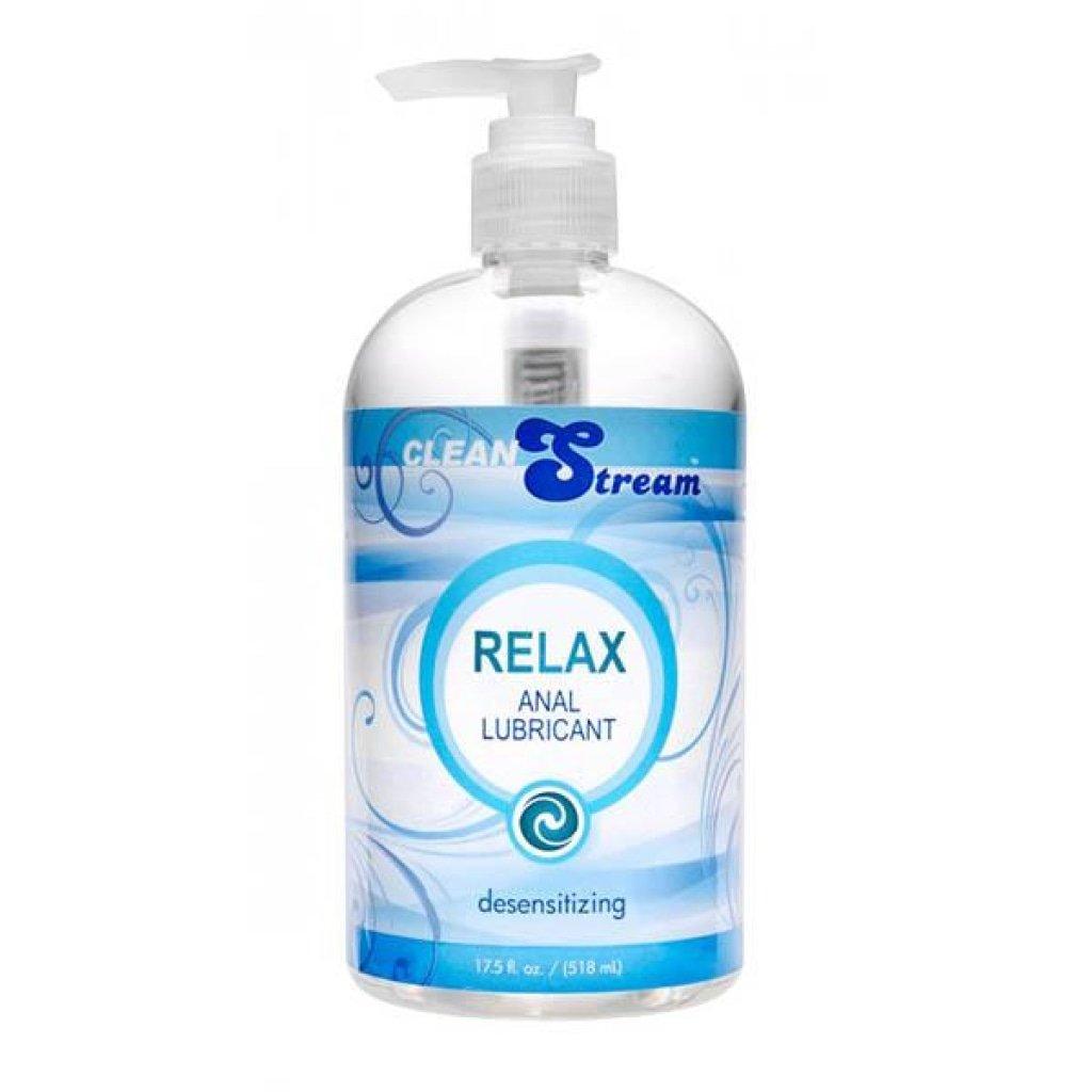 CleanStream Relax Anal Lubricant - Desensitising Lubricant - 518 ml (17.5 oz) Pump Bottle - Naughty by Nature Adult Store