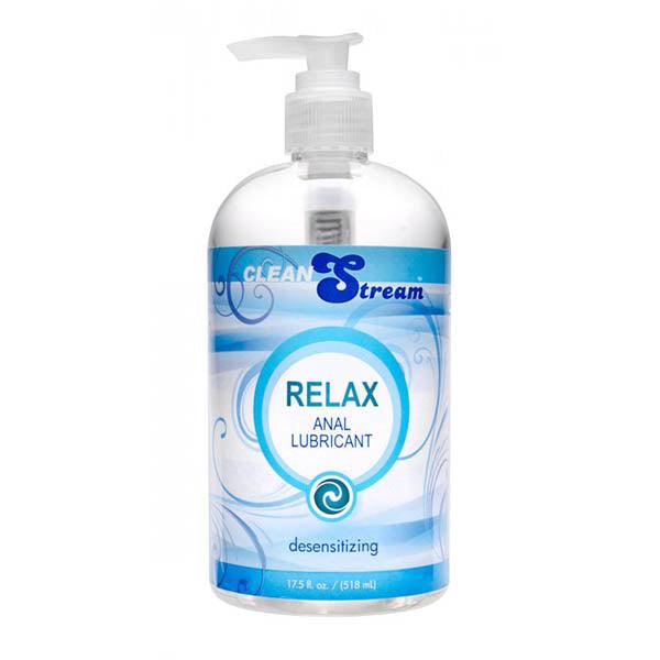 CleanStream Relax Anal Lubricant - Desensitising Lubricant - 518 ml (17.5 oz) Pump Bottle - Naughty by Nature Adult Store
