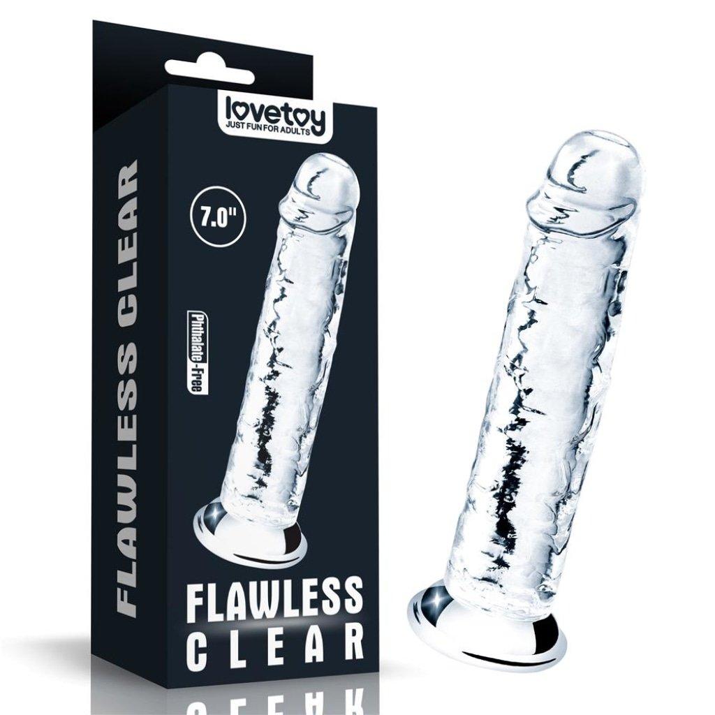 Clear Dildo 7in - Naughty by Nature Adult Store