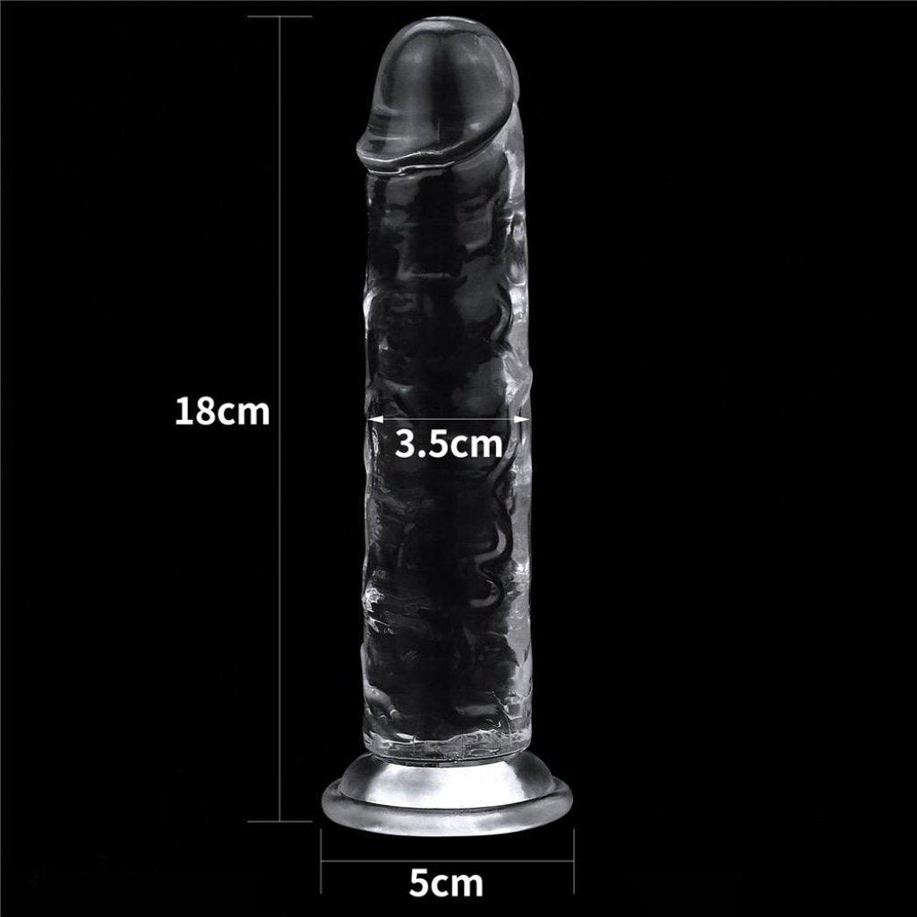 Clear Dildo 7in - Naughty by Nature Adult Store
