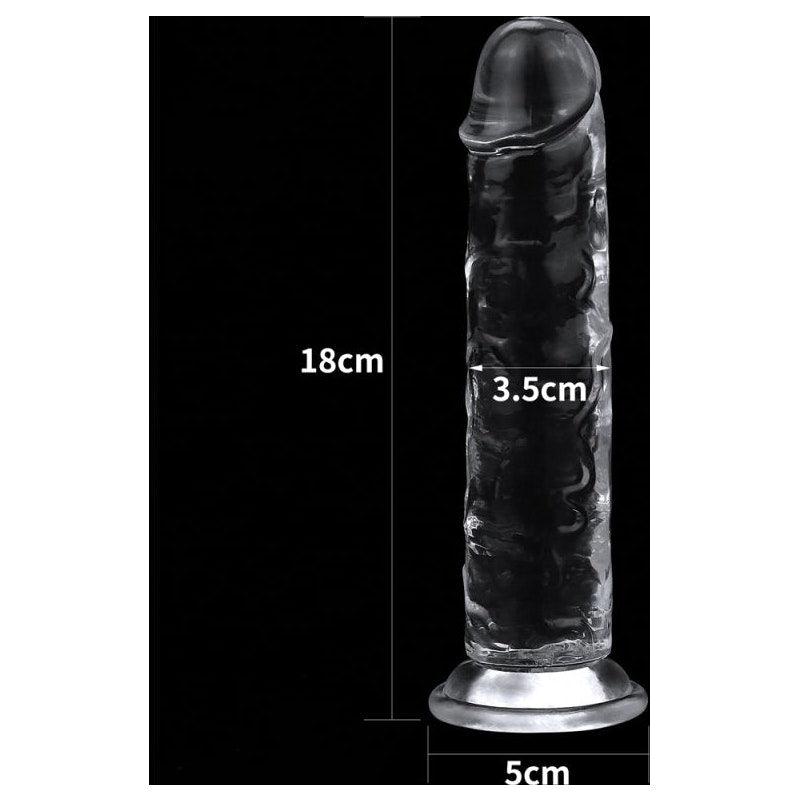 Clear Dildo 7in - Naughty by Nature Adult Store