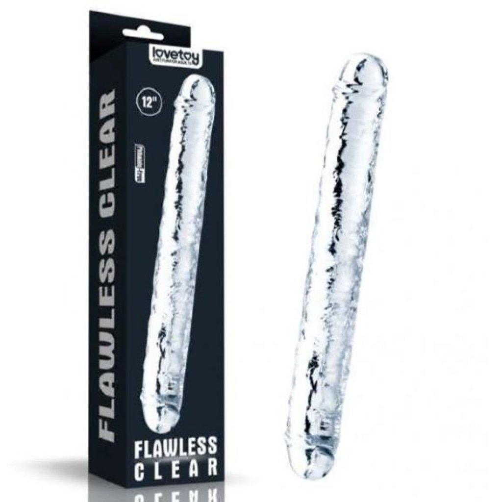Clear Double Dildo 12in - Naughty by Nature Adult Store