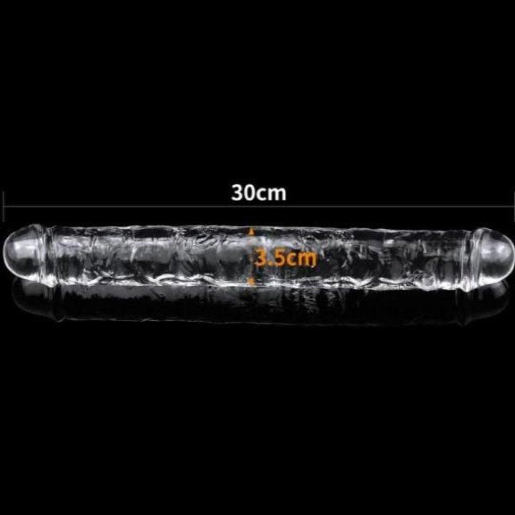 Clear Double Dildo 12in - Naughty by Nature Adult Store