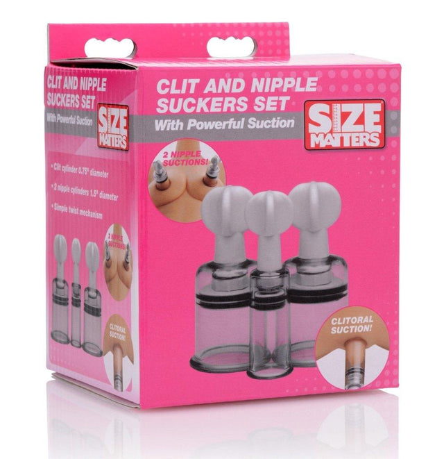 Clit And Nipple Suckers Set - Naughty by Nature Adult Store