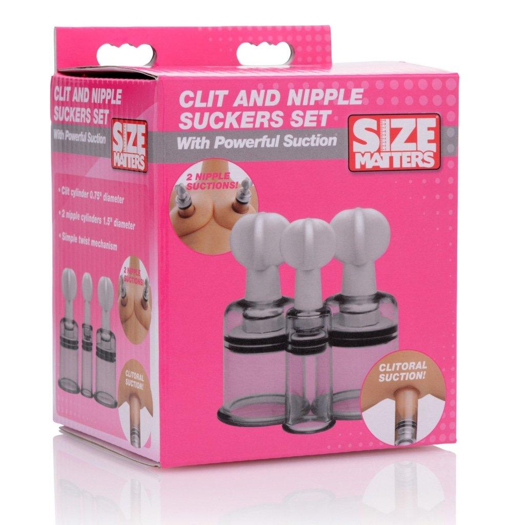Clit And Nipple Suckers Set - Adult Toys
